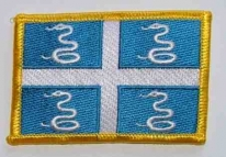 Martinique Aufnäher / Patch 8 x 5 cm