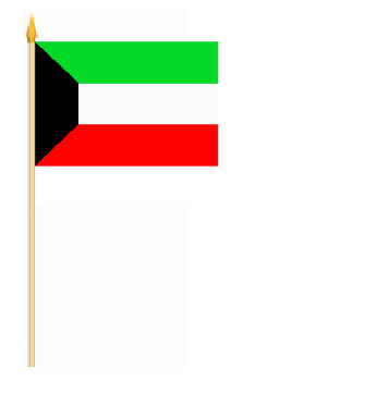 Kuwait Stockflagge 30x45 cm