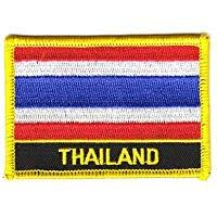 Thailand Aufnäher / Patch mit Schrift 8 x 5 cm (F)