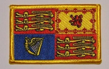 Großbritannien Royal Standart Aufnäher / Patch 8 x 5 cm