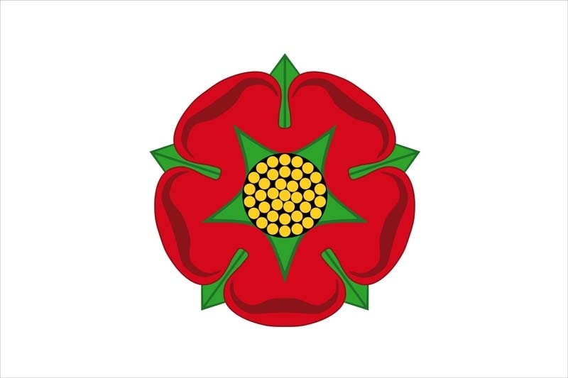 Lancashire (Red Rose) Flagge 60x90 cm