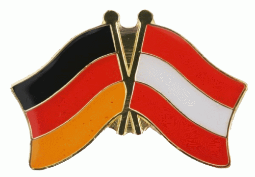 Deutschland / Österreich Freundschaftspin 25 x 13 mm