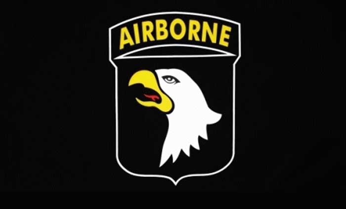Airborne 101st Airborne schwarz Flagge 90x150 cm