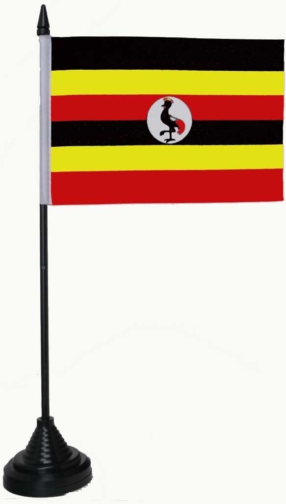 Uganda Tischflagge 10x15 cm