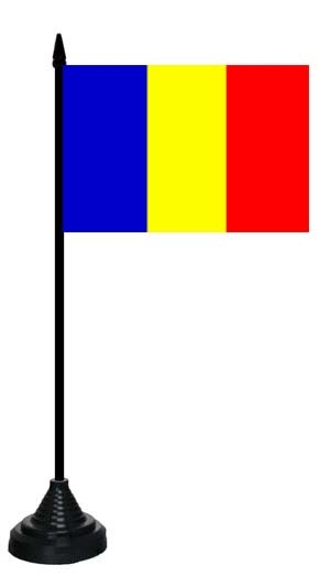 Andorra ohne Wappen Tischflagge 10x15 cm