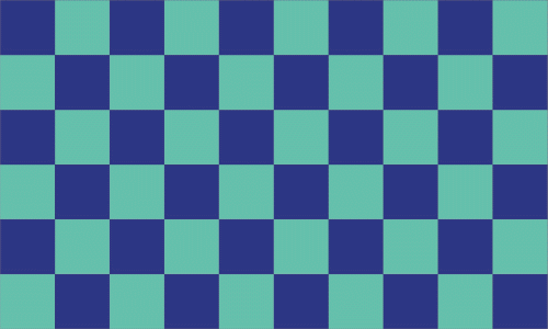 Karo dunkelblau - hellblau Flagge 90x150 cm