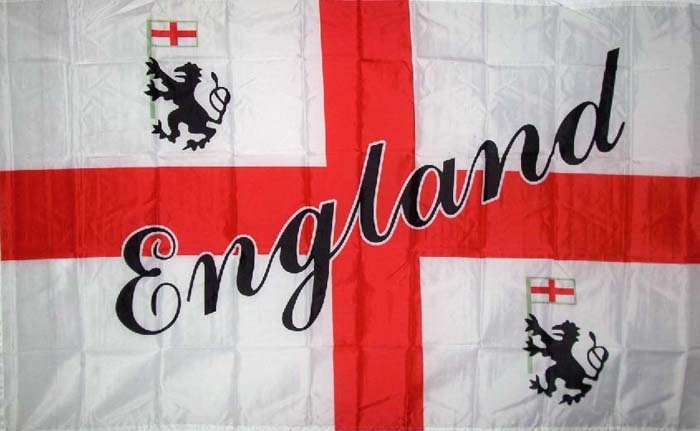 England St. Georg-Kreuz mit England Diagonal geschrieben / Flagge 90x150 cm Abverkauf
