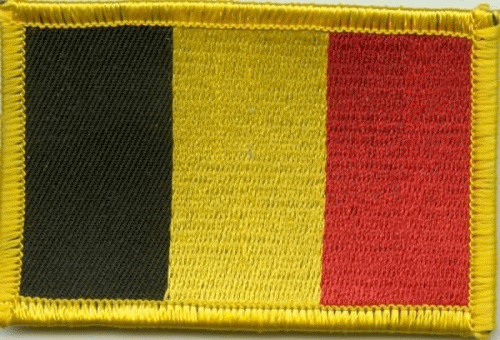 Belgien kleine Aufnäher / Patch 4x6 cm
