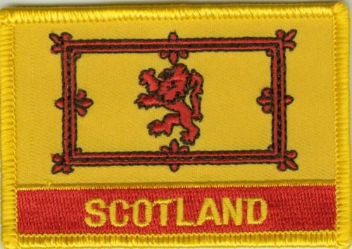 Schottland Royal Aufnäher / Patch mit Schrift