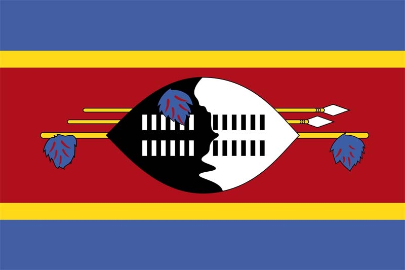 Swasiland Flagge 90x150 cm