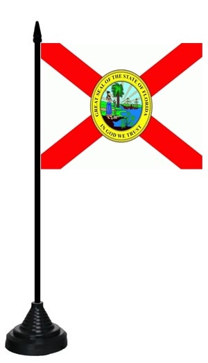 Florida Tischflagge 10x15 cm