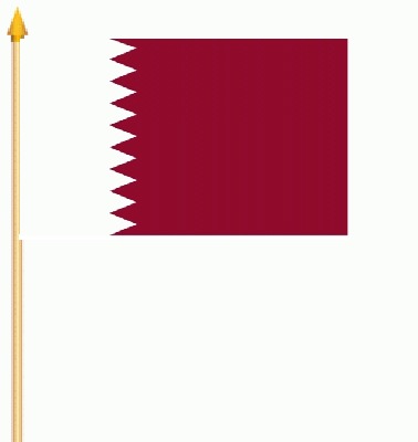 Katar/Qatar Stockflagge 30x45 cm