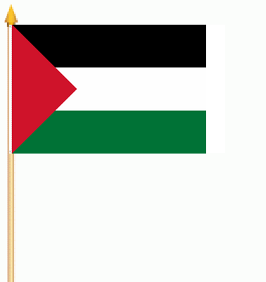 Palästina Stockflagge 30x45 cm