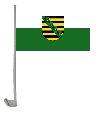 Sachsen Autoflagge 30x45 cm