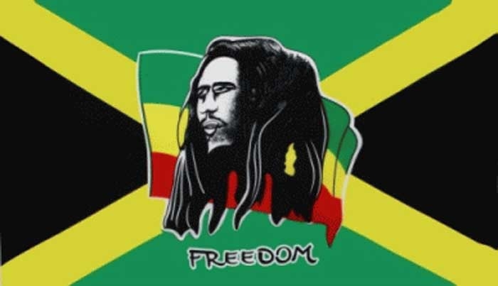 Bob Marley / Freedom Flagge 60x90 cm