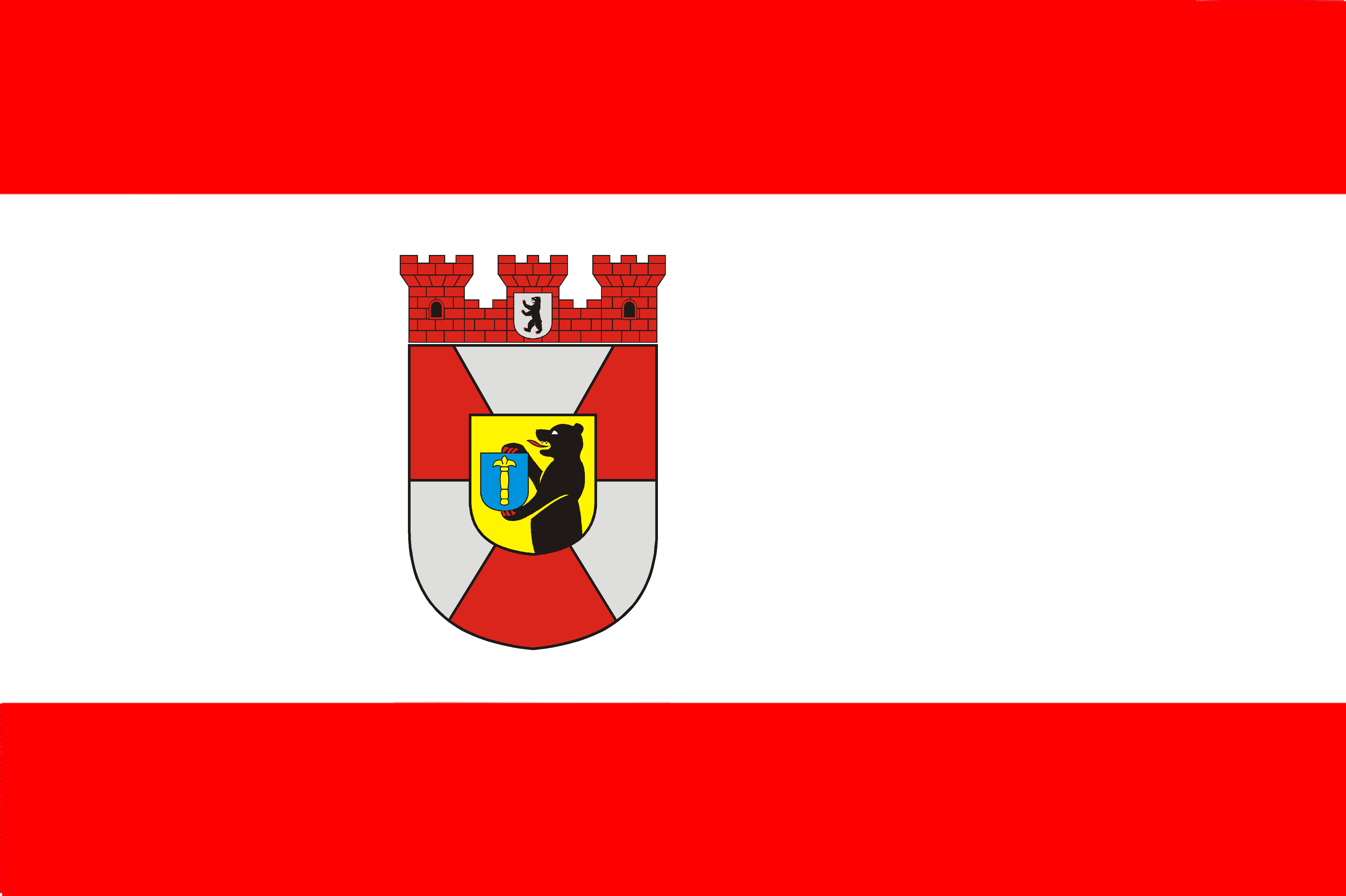 Berlin - Mitte Bezirk Flagge 90x150 cm (E)
