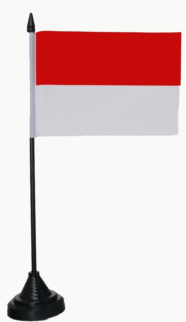 Monaco Tischflagge 10x15 cm