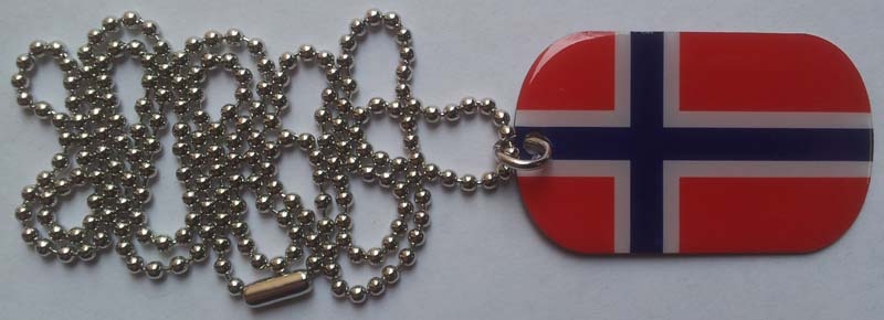 Norwegen Dog Tag 30x50 mm (Erkennungsmarke)