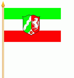Nordrhein-Westfalen Stockflagge 30x45 cm