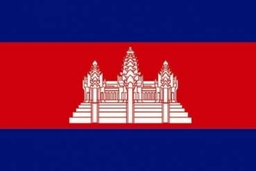 Kambodscha Aufkleber 8 x 5 cm