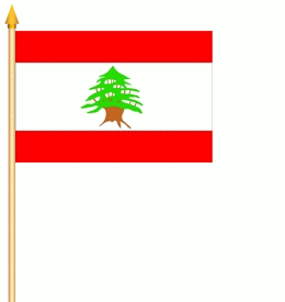 Libanon Stockflagge 30x40 cm Abverkauf