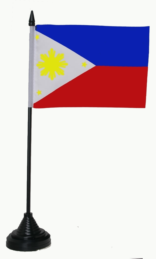 Philippinen Tischflagge 10x15 cm