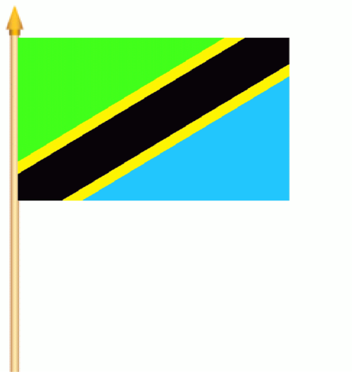 Tansania Stockflagge 30x45 cm