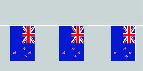 Neuseeland Flaggenkette 6 Meter / 8 Flaggen 30x40 cm
