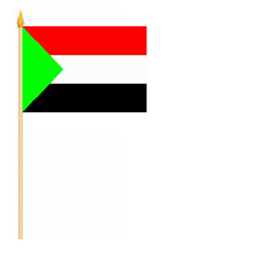 Sudan Stockflagge 30x45 cm