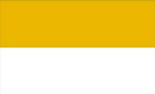 Gelb-Weiß (2 Streifen) Flagge (E) 150x250 cm
