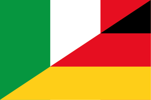 Deutschland - Italien Flagge 90x150 cm (E)