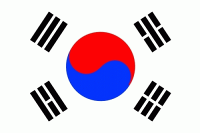 Südkorea Bootsflagge 30x40 cm Abverkauf