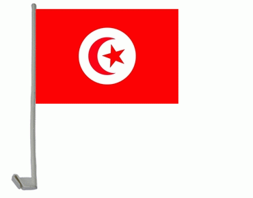 Tunesien Autoflagge 30x40 cm
