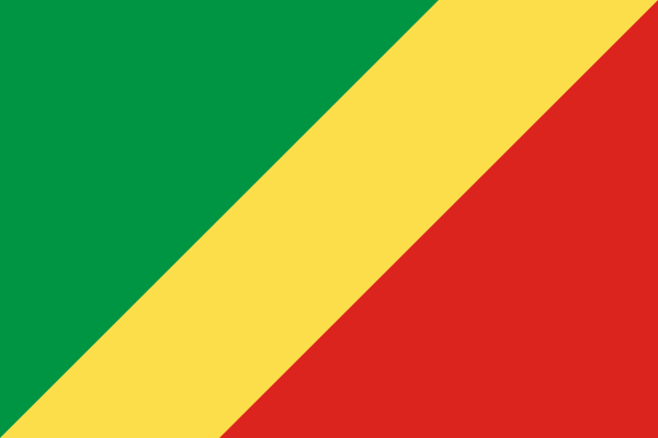 Kongo (Brazzaville) Republik Flagge 60x90 cm
