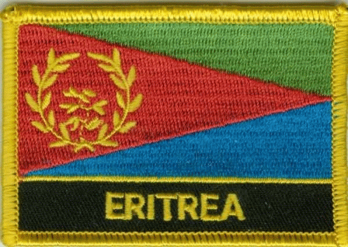 Eritrea Aufnäher / Patch mit Schrift