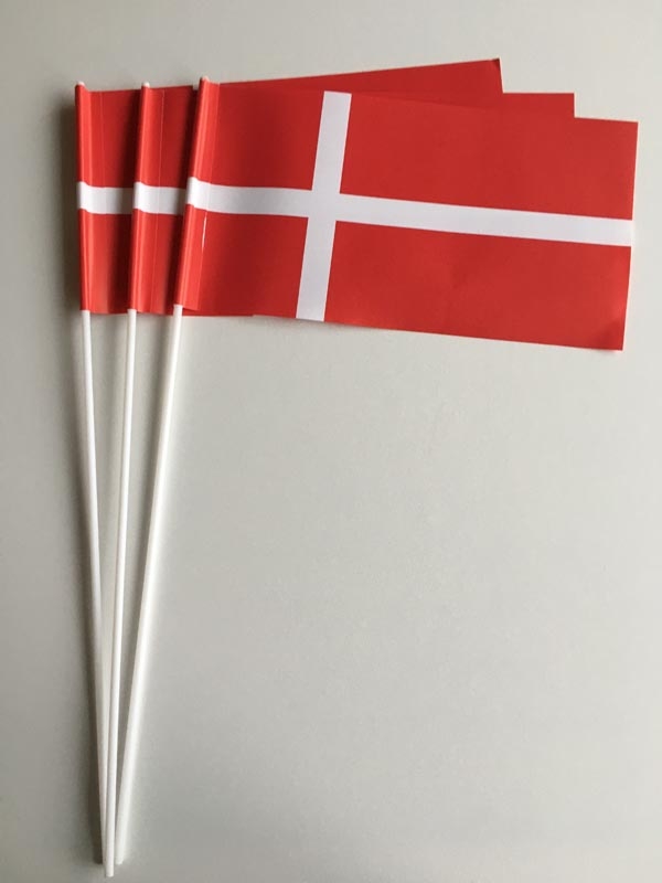 Dänemark Papierflagge VPE 50 Stück