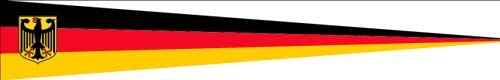 Deutschland mit Adler Langwimpel 30x150 cm,160 Dernier (G)