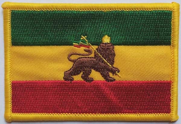 Äthiopien mit Löwe Aufnäher / Patch