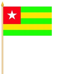 Togo Stockflagge 30x40 cm Abverkauf
