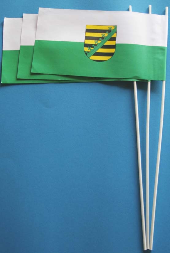 Sachsen Papierflagge VPE 50 Stück