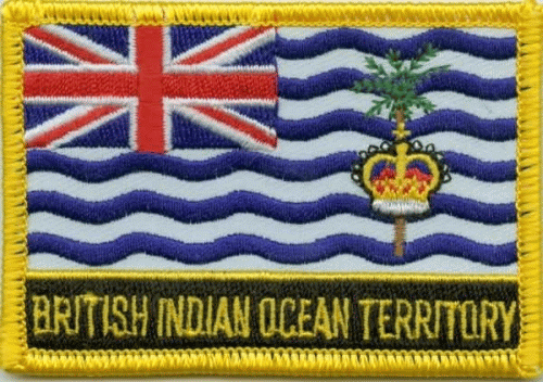 British-Indian-Ocean Aufnäher / Patch mit Schrift