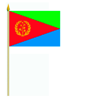 Eritrea Stockflagge 30x45 cm