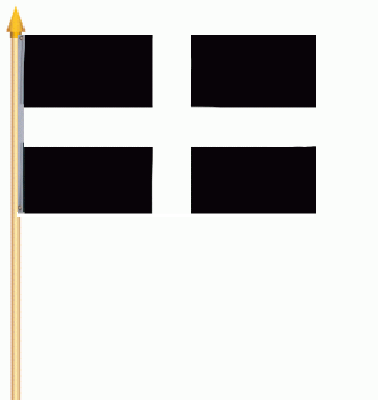 St. Piran Stockflagge 30x45 cm