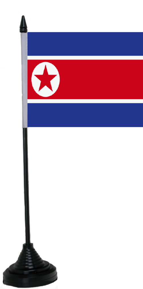 Nordkorea Tischflagge 10x15 cm