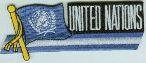 UNO Vereinte Nationen Sidekickaufnäher