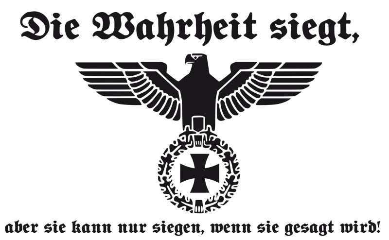 DR- Die Wahrheit siegt Flagge 90x150 cm