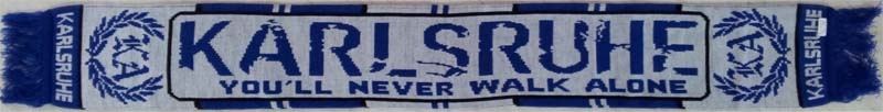 Karlsruhe You'll never walk alone Schal