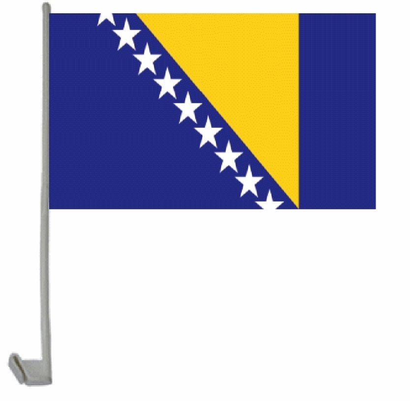Bosnien-Herzegowina Autoflagge 30x45 cm