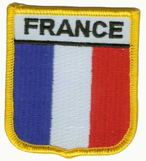 Frankreich Wappenaufnäher / Patch