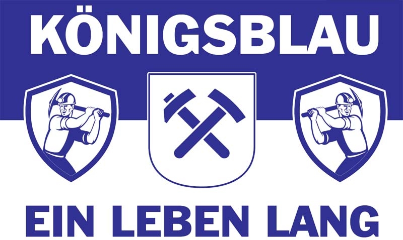 Gelsenkirchen Königsblau ein Leben lang 90x150 cm